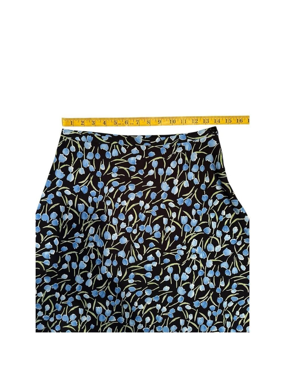 Dress Barn Skirt Side Zipper & Button Womens Size 6 Multicolor Summer Aline - Picture 9 of 17